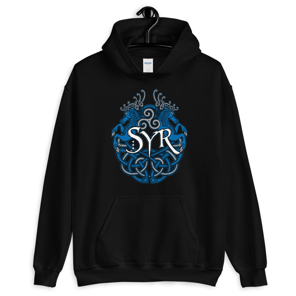 Woad Stags Pullover Hoodie