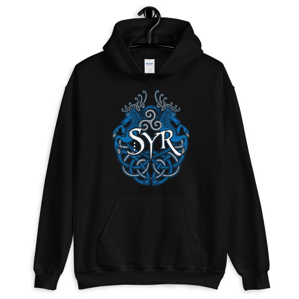 Syr - Woad Stags Pullover Hoodie