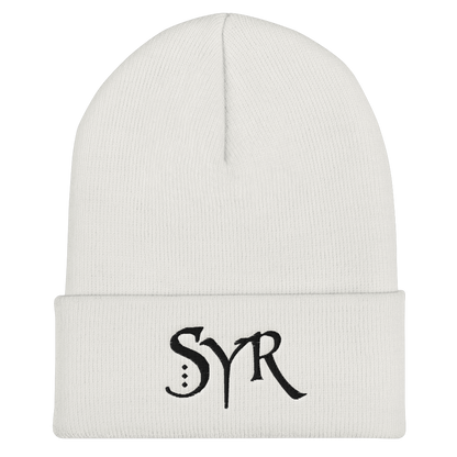 Syr Logo Cuffed Beanie - Gray/White