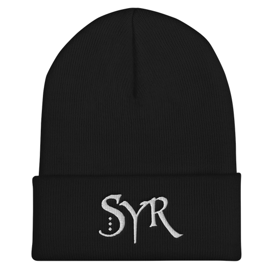 Syr Logo Cuffed Beanie - Black