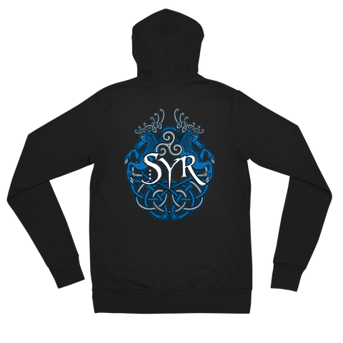 Syr - Woad Stags Zip Up Light Hoodie